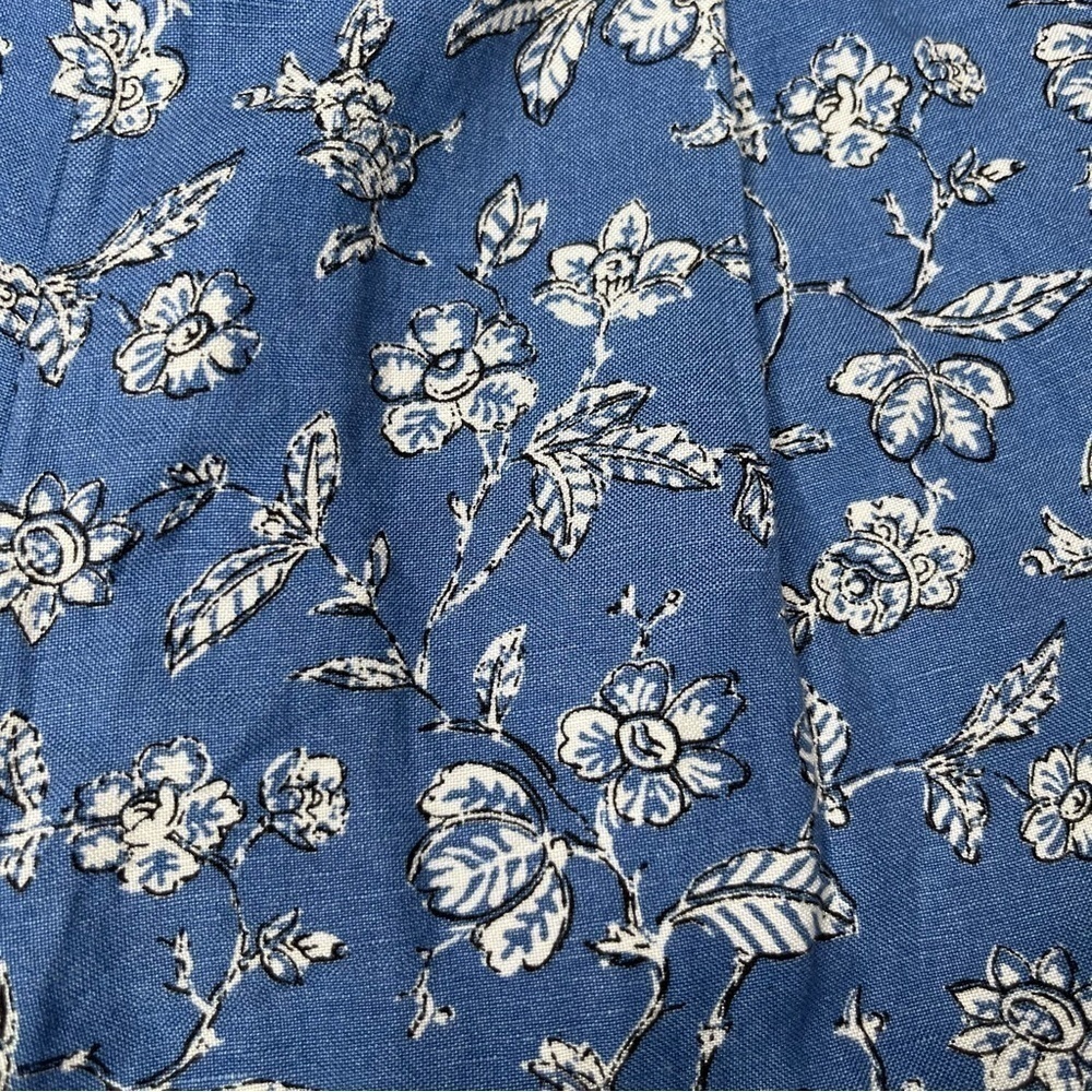 NWT Loft Blue Floral Print Shorts Size M - Picture 7 of 10